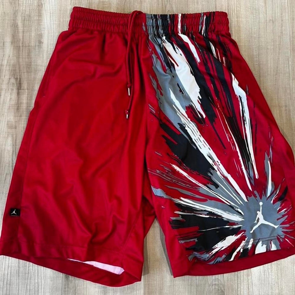 Red Jordan Dri-Fit shorts